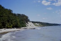 View north along the beach